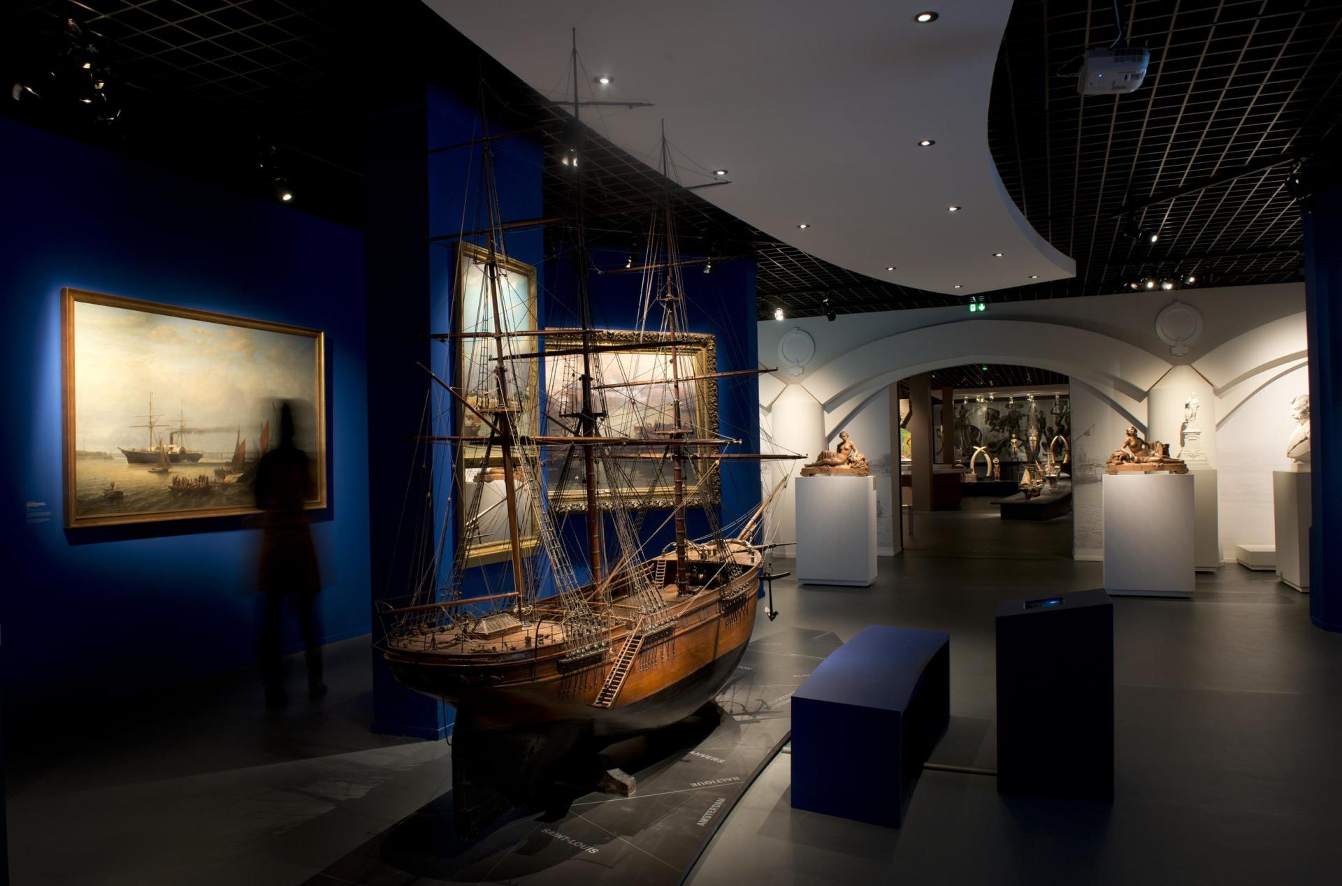 maquette de bateau exposition permanente du musée d'aquitaine bordeaux
