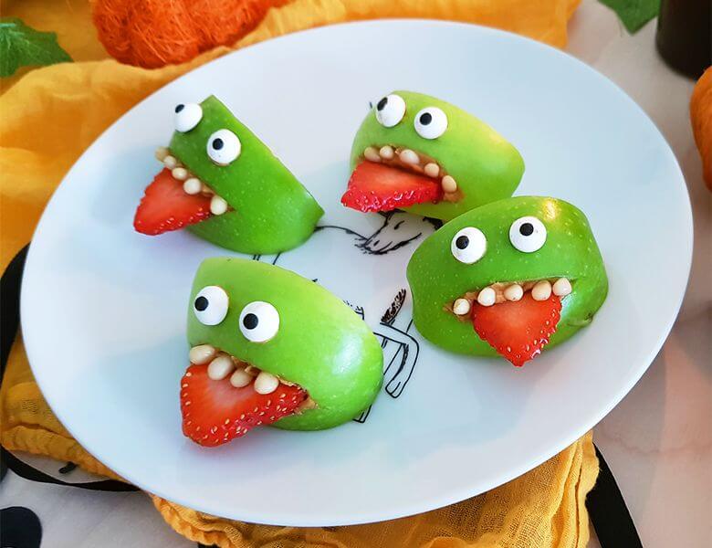 recette halloween enfants monstres fruits